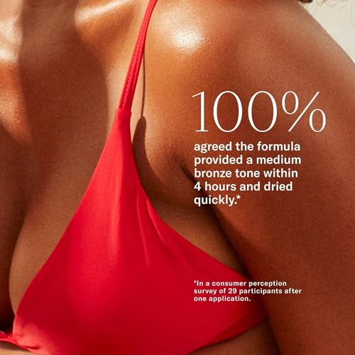 Josie Maran Argan Liquid Gold Self Tanning Oil - Streak-Free Self Tanner Made with Argan Oil & Coconut Water - Gives Skin a Buildable, Hydrating Glow - Includes Tanning Mitt (4.3 Fl Oz)