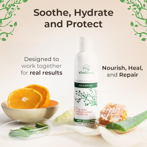 Wild Naturals Eczema & Psoriasis Shampoo for Sensitive Scalp