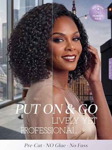 LUVME HAIR Glueless Human Hair Wig Curly Deep Wave 12"