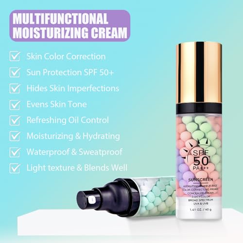 3-in-1 SPF 50 Primer Sunscreen with Color Correcting & Moisturizing