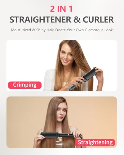 Santiway 4-in-1 Hair Crimper with Tourmaline Ceramic Plates