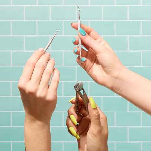 Onyx Professional 3 Piece Thick Toenail Grooming Kit - Includes Stainless Steel Toenail Clippers and 2 Tools for Smoothing, Shaping and Cleaning, Cut Through Thick Toenails, Healthy Feet