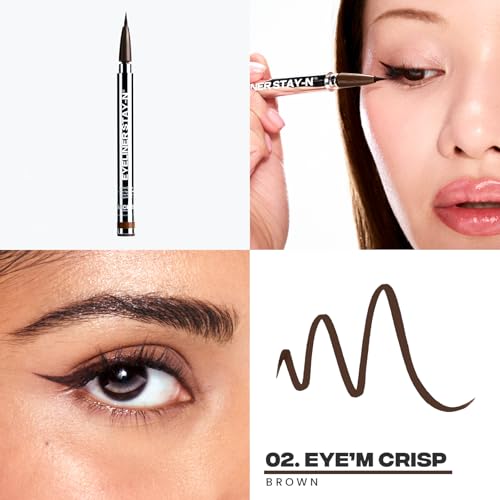 Sacheu STAY-N Liquid Eyeliner Pen | Waterproof Long-Wear 360° Flex Tip