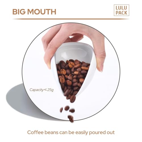 Coffee Dosing Cup with 60ml Spray Bottle - Espresso Bean Mister for Water Spritzer - Measuring Scale Cups for Dose Tray - Coffee Accessories Kit for Sprayer Atomizer Glass Black
