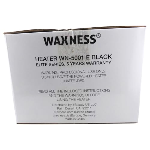 Waxness Professional Metallic Wax Heater WN5001 Black Elite-Series 1 Lb 5 Years Warranty