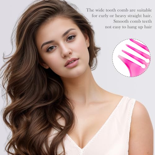 Hair Comb Set 4-Piece | Wide Tooth, Fine Tooth & Rat Tail