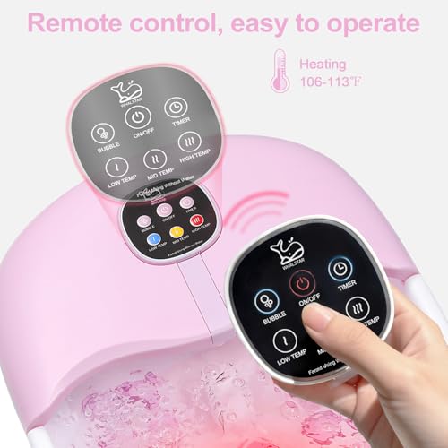 Collapsible Foot Spa Bath Massager with Heat & Bubbles