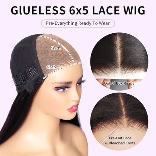 Tinashe 10 inch Glueless Bob Wig - 5x6 HD Lace Closure, 100% Human Hair, Short Straight Black Wigs