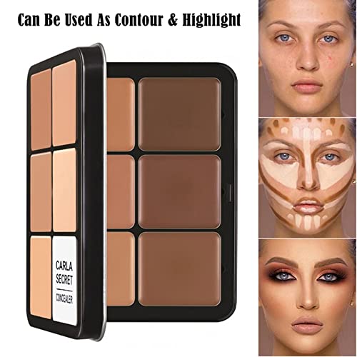 SURORAIN 12-Color Professional Concealer Palette for Full Coverage & Long-Lasting Makeup