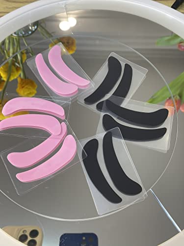 12-Piece Reusable Silicone Eye Patches for Lash Lifts & Extensions