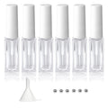 Nail Art Liner Empty Bottles 7ML 6-Pack with Brush & Mixing Balls