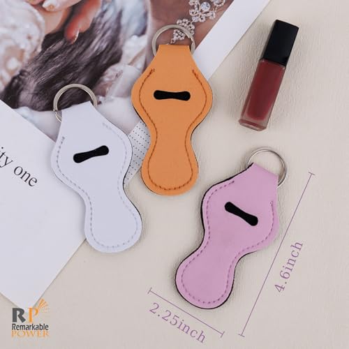 10-Pack Lipstick Holder Keychain Set, Neoprene