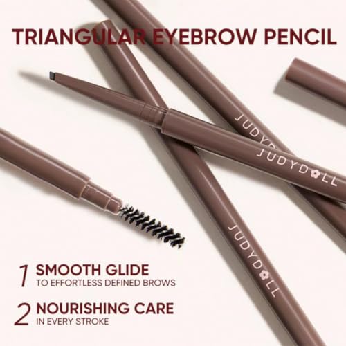 Judydoll Triangular Eyebrow Pencil Dual-Ended Grey Brown