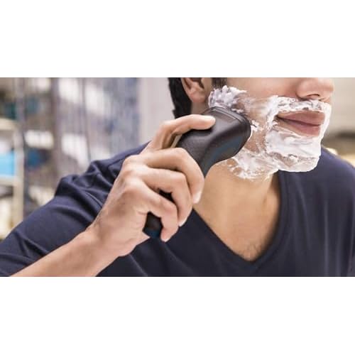 Philips Norelco Shaver Series 1000 Wet or Dry Electric Shaver, ComfortCut Blades, 3-Directional Flex Heads, One-Touch Open, 40 Minutes of Cordless Shaving from an 8-Hour Charge