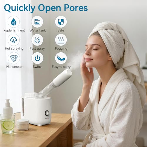 Facial Steamer Nano Ionic with 360° Rotating Arm