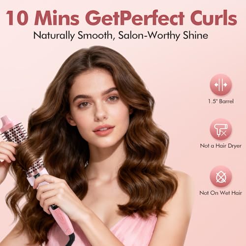 Dovza Ionic Thermal Brush 1.5" - Blowout & Curling Iron
