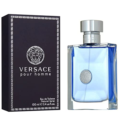 Versace Pour Homme Eau de Toilette Spray for Men, 3.4 oz / 100 ml