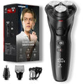 Cordless Electric Razor for Men: 3-in-1 Electric Shavers for Men - IPX7 Waterproof & Precision Blades - Turbo Speed Travel Kit for Beard Nose Sideburns