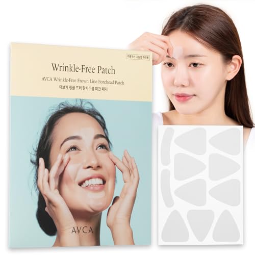 AVCA Wrinkle Repair Patches for Face - Korean Anti-Wrinkle Smoothers, 55pc