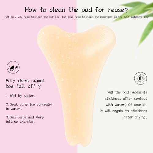 3-Pack Camel Toe Concealer Silicone Underwear for Leggings