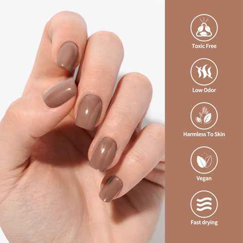 VENALISA Brown Gel Nail Polish 1 Pcs 12ml Brown Color Gel Polish Soak Off UV Salon Manicure DIY at Home Nail Art For Girls Women