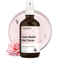 Organic Rose Water Spray for Face & Hair – 4 Fl Oz