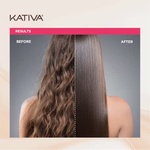 Kativa Anti-Frizz Xtreme Care, Home Use Straightening Treatment, Rebuild Damaged Hair and Straighten Waves and Frizz with Keratin and Cupuaçu, Paraben Free, Cruelty Free, Formaldehyde Free