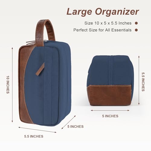 Water-Resistant Travel Toiletry Bag for Men - Large Capacity