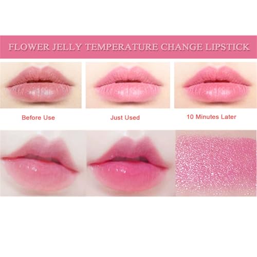 Crystal Flower Jelly Lipstick Set - 6 Pcs Temperature Change