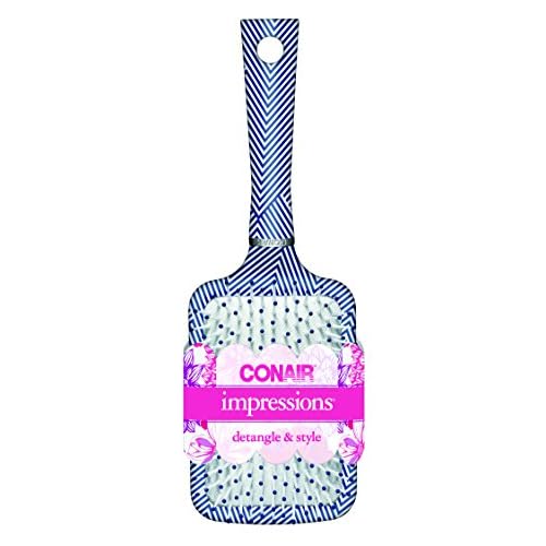 Conair Impressions Hair Brush, Paddle, Colors May Vary