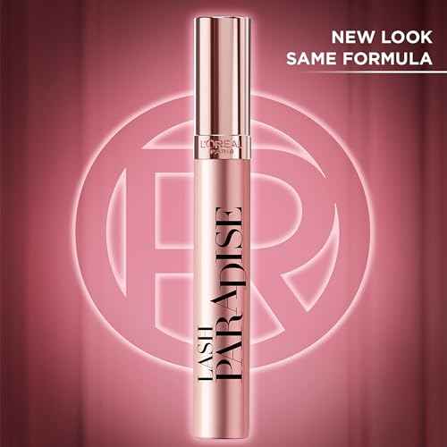 L'Oreal Paris Voluminous Makeup Lash Paradise Mascara, Voluptuous Volume, Intense Length, Feathery Soft Full Lashes, No Flaking, No Smudging, No Clumping, Blackest Black, 0.28 Fl Oz (Pack of 1)