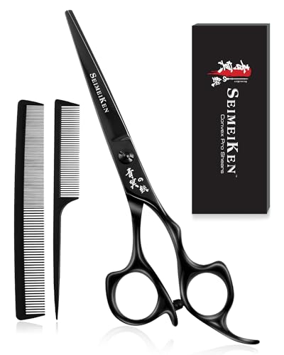 SEIMEIKEN 6-Inch Professional Hair Cutting Scissors Kit - 440C Japanese Steel
