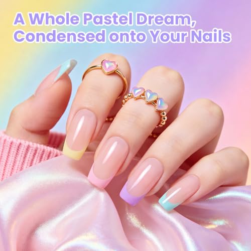 Beetles Pastel Gel Nail Polish Set - D Creme | Macaron Vibe 6 Colors