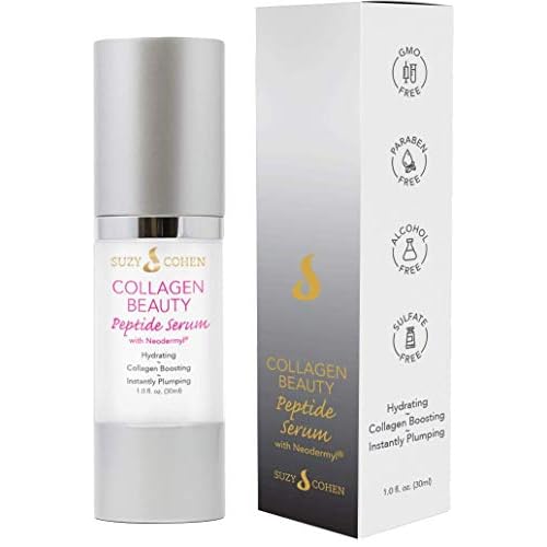 Suzy Cohen, Collagen Beauty Peptide Serum, Collagen Boosting, Instant Plumping Skin Elasticity, Firmness 30 ml