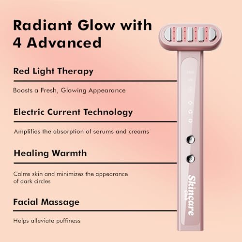 Skincare Club 4-in-1 Red Light Therapy Facial Wand