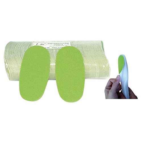 IBI Disposable Green Foot File Replacement Pad 100pcs with 2 FREE Handles