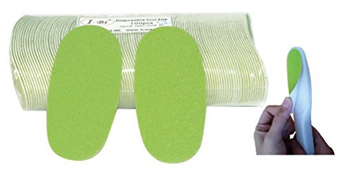 IBI Disposable Green Foot File Replacement Pad 100pcs with 2 FREE Handles