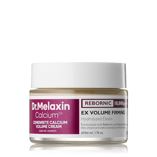 Dr.Melaxin Cemenrete Calcium Intense Firming Cream 50ml (1.69 fl oz) ? Rebornic 10,000ppm, Niacinamide & Hydrolyzed Elastin, Lifting & Elasticity Face Cream for Sagging Skin