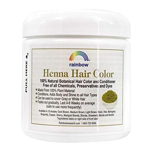 Rainbow Research Henna Hair Color and Conditioner Persian Mahogany Medium Auburn, Red, 4 Oz