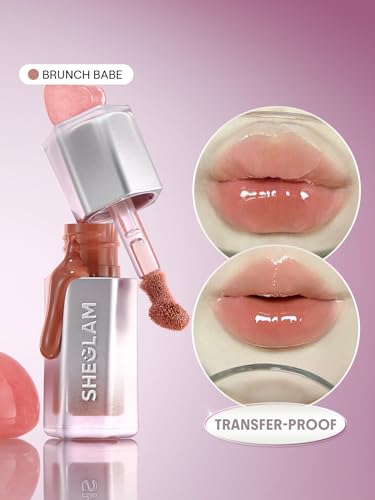 Sheglam Glass Lock Lip Gloss 012 Brunch Babe High Shine Moisturizing Lipstick