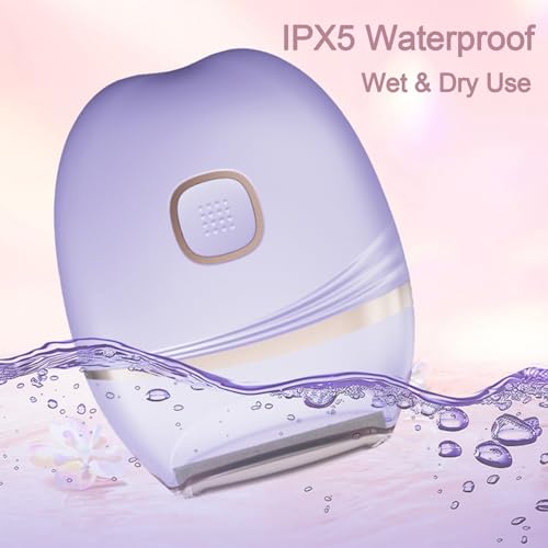 Women Electric Shaver & Bikini Trimmer - Rechargeable Waterproof Razor for Legs Face & Underarms - Purple
