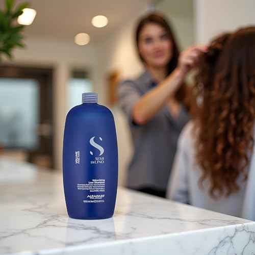 Alfaparf Milano Semi Di Lino Volume Shampoo For Fine Hair ? Sulfate Free Volumizing Low Shampoo - Adds Intense Volume, Thickness and Body - Anti-Frizz - Professional Salon Quality