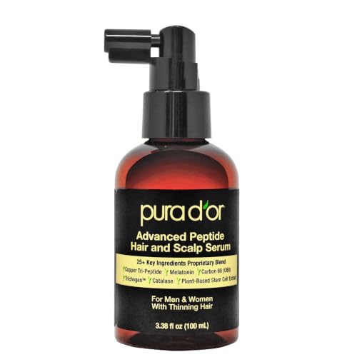 PURA D'OR Hair & Scalp Serum with Copper Peptide & Caffeine