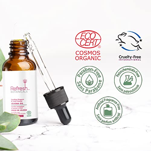 Refresh Botanicals Certified Organic Jojoba Oil
