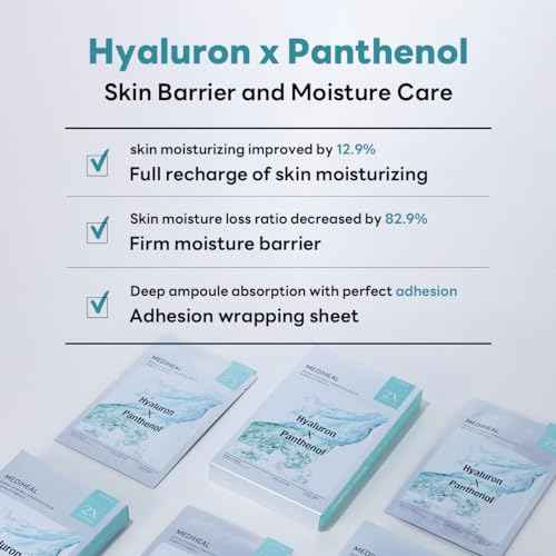 Mediheal Derma Synergy Wrapping Mask for Moisturizing Barrier (4 Packs) - Improved Skin Moisturization With Hyaluron Panthenol