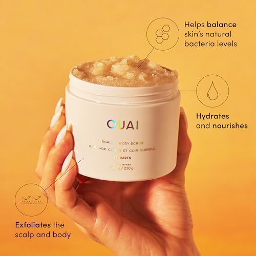 OUAI Exfoliating Scalp & Body Scrub - Sugar & Coconut Oil Blend