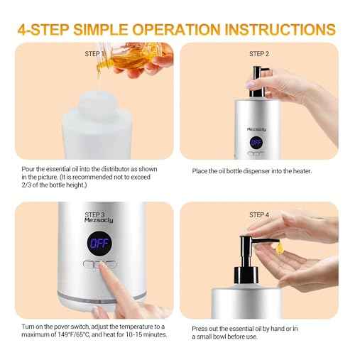 Oil Warmer for Scented Oil£¬Massage Oil Warmer for Massage, Lotion Oil Warmer, Body Oils Heater for Spa, Salon and Barber Shops, with Two Oil Bottle Dispenser, Constant Temperature, Black