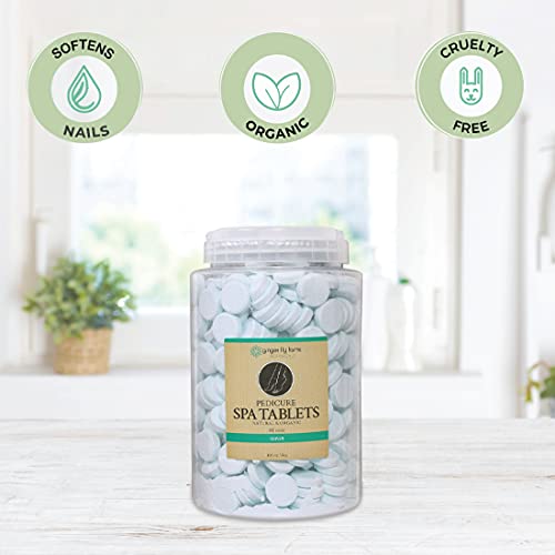 Ginger Lily Farms Pedicure Spa Tablets - Ocean Scent Foot Soak (500 Count)