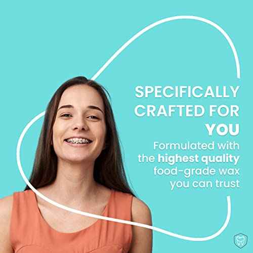 Fresh Knight Braces Wax. Dental Wax for Braces & Aligners - Premium Orthodontic Strips Food Grade (Multicolor)