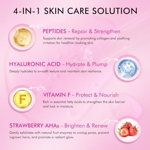 Women's After Shave Oil with Strawberry AHA - Ingrown Hair Prevention